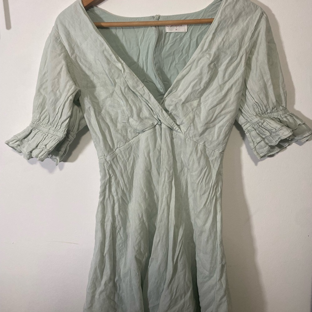 Petal & Pup Light Green Long Sleeve Dress